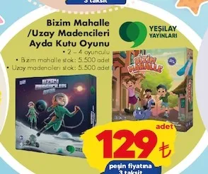 Bizim Mahalle /Uzay Madencileri Ayda Kutu Oyunu