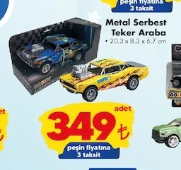 Metal Serbest Teker Araba