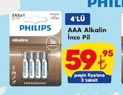 Philips Aaa Alkalin İnce Pil