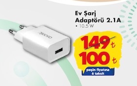 Ev Şarj Adaptörü 2.1 A