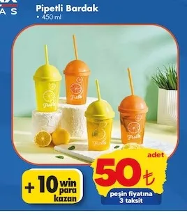 Pipetli Bardak 450 Ml