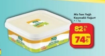 Mis Tam Yağlı Kaymaklı Yoğurt 1 Kg