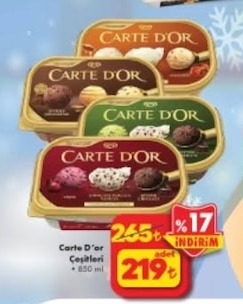 Carte D'Or Çeşitleri 850 Ml