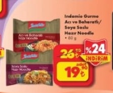 Indomie Gurme Acı Ve Baharatlı/ Soya Soslu Hazır Noodle 80 G