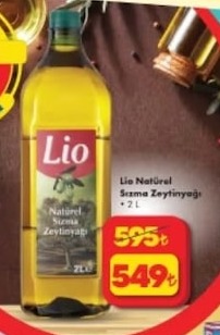 Lio Natürel Sızma Zeytinyağı 2 L