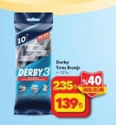 Derby Tıraş Bıçağı 10'Lu
