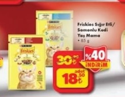 Friskies Sığır Etli/Somonlu Kedi Yaş Mama 85 G