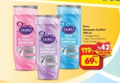 Duru Şampuan Çeşitleri 400 Ml