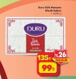 Duru Türk Hamamı Klasik Sabun