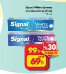 Signal White System Diş Macunu Çeşitleri
