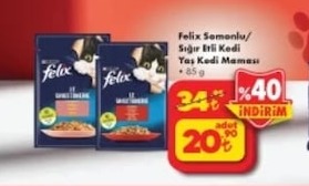 Felix Somonlu/ Sığır Etli Kedi Yaş Kedi Maması 85 G