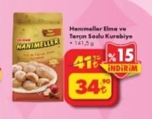 Hanımeller Elma Ve Tarçın Soslu Kurabiye 141,5 G