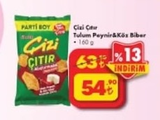 Cizi Çıtır Tulum Peyniri&Köz Biber 160 G
