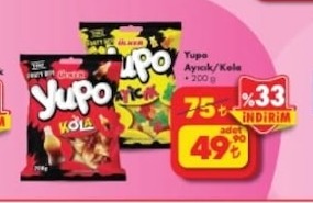 Yupo Ayıcık/Kola 200 G