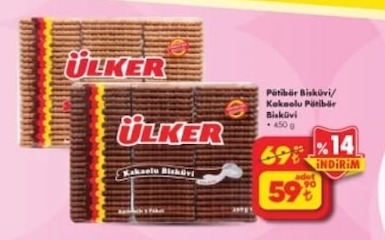 Ülker Pötibör Bisküvi/ Kakaolu Pötibör Bisküvi 450 G