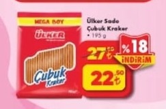 Ülker Sade Çubuk Kraker 195 G