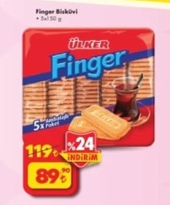 Ülker Finger Bisküvi 5X1 50 G