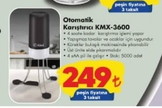 Otomatik Karıştırıcı Kmx-3600