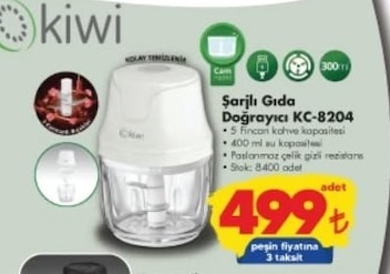 Şarjlı Gıda Doğrayıcı Kc-8204