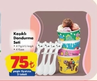 Kaşıklı Dondurma Seti