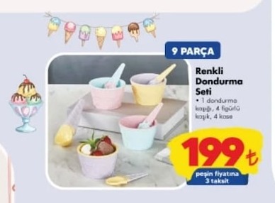 Renkli Dondurma Seti
