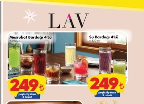 Meşrubat Bardağı 4'Lü