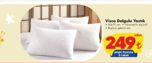 Visco Dolgulu Yastık