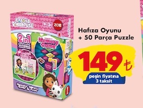 Hafıza Oyunu + 50 Parça Puzzle