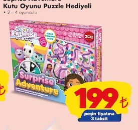 Surprise Adventure Kutu Oyunu Puzzle Hediyeli