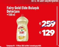 Fairy Gold Elde Bulaşık Deterjanı 1500 Ml