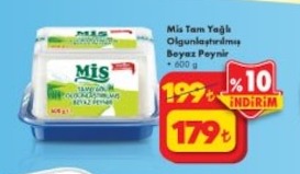 Mis Tam Yağlı Olgunlaştırılmış Beyaz Peynir 600 G