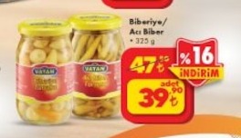 Biberiye Acı Biber 325 G