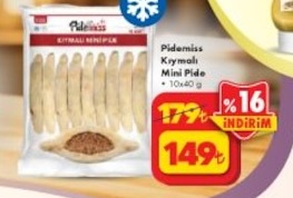 Pidemiss Kıymalı Mini Pide 10X40 G
