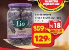 Lio Salamura Siyah Zeytin 201-260 500 G