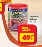 Vatan Domates Salçası 830 G