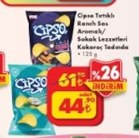 Cipso Tırtıklı Ranch Sos Aromak/Sokak Lezzetleri Kokoreç Tadında 125G