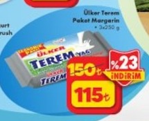 Ülker Terem Paket Margarin 3X250 G