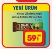 Fellas Çikolata Kaplı Antep Fıstıklı Meyve Bar 35 G