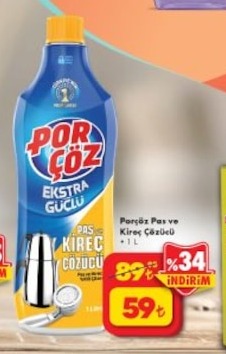 Porçöz Pas Ve Kireç Çözücü 1L
