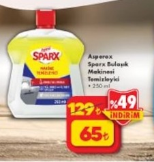 Asperex Sparx Bulaşık Makinesi Temizleyici 250Ml
