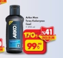 Arko Men Tıraş Kolonyası Cool 255 Ml