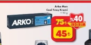 Arko Men Cool Tıraş Kremi 90 G
