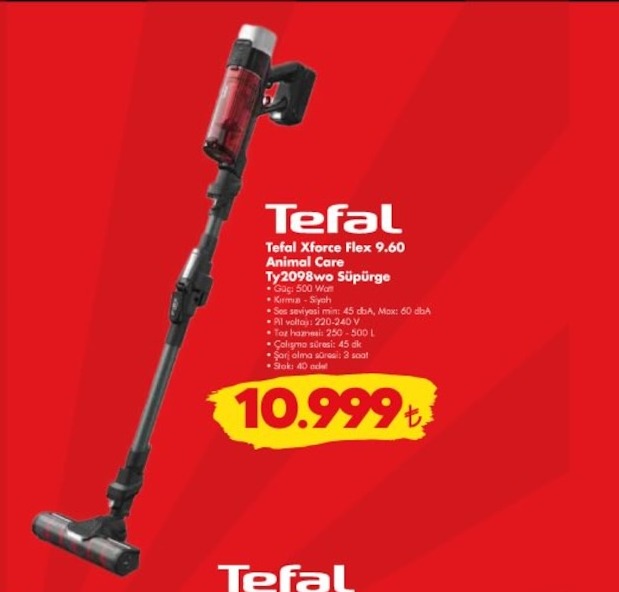 Tefal Xforce Flex 9.60 Ty2098Wo Süpürge