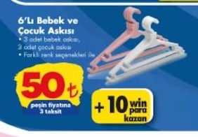 6'Lı Bebek Ve Çocuk Askısı
