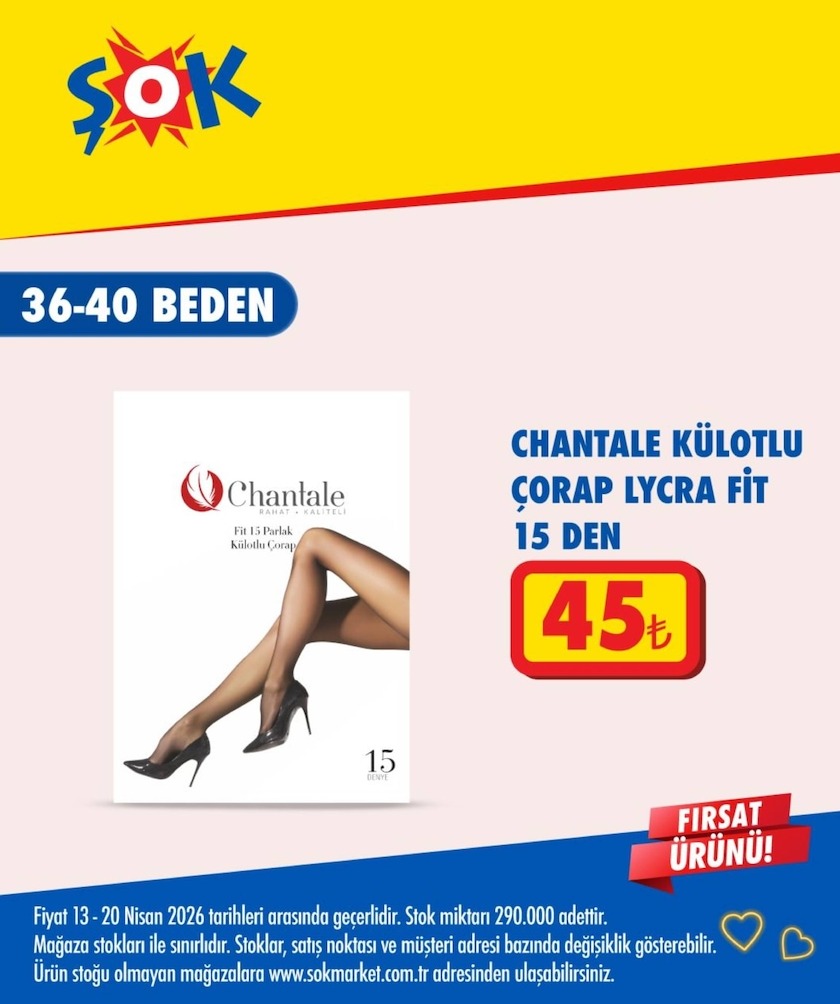 Chantale Külotlu Çorap Lycra Fit 15 Den