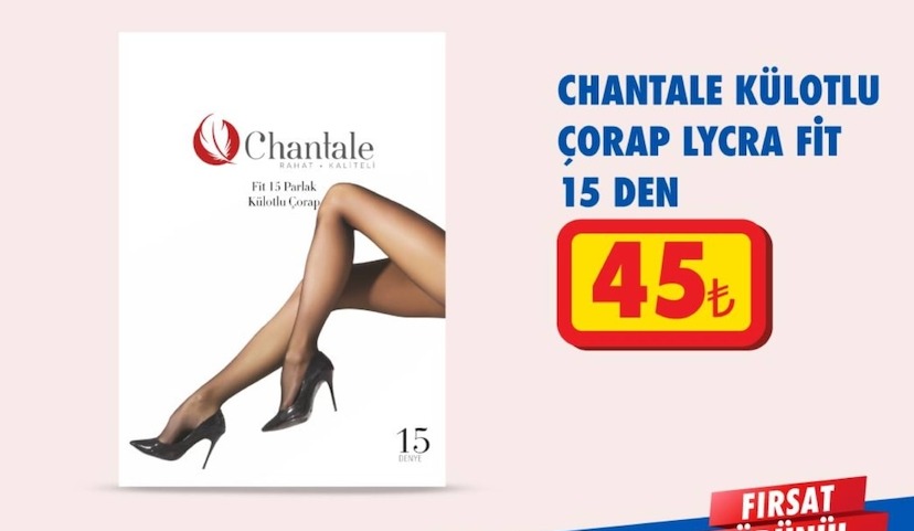 Chantale Fit 15 Parlak Külotlu Çorap