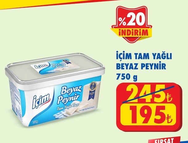 İçim Tam Yağlı Beyaz Peynir 750 G