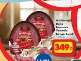 Müstesnaoğlu Dana Fermente Vakumlu Kangal Sucuk 220 G