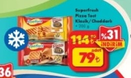 Superfresh Pizza Tost Klasik/Cheddar 300 G