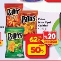 Patos Mısır Cipsi Çeşitleri 185 G